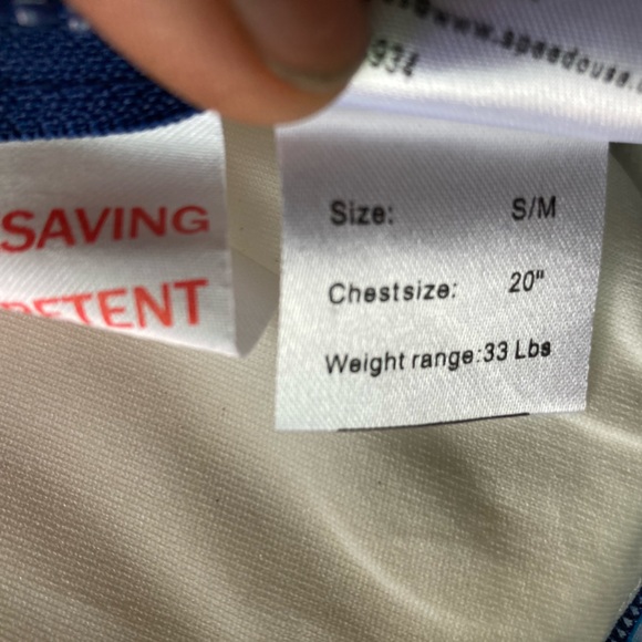 Speedo Kids Blue Swim Suit - Built in Life Jacket - Picture 4 of 5